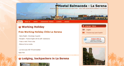 Desktop Screenshot of hostalbalmaceda.cl