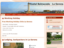 Tablet Screenshot of hostalbalmaceda.cl